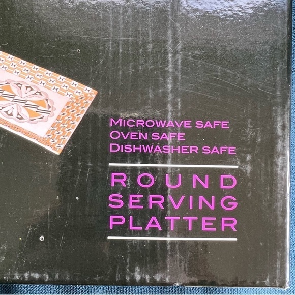 VINTAGE BRENDA CHARLIE NATIVE AMERICAN COLLECTION ACOMA PUEBLO 12” PLATE NIB - Picture 5 of 5